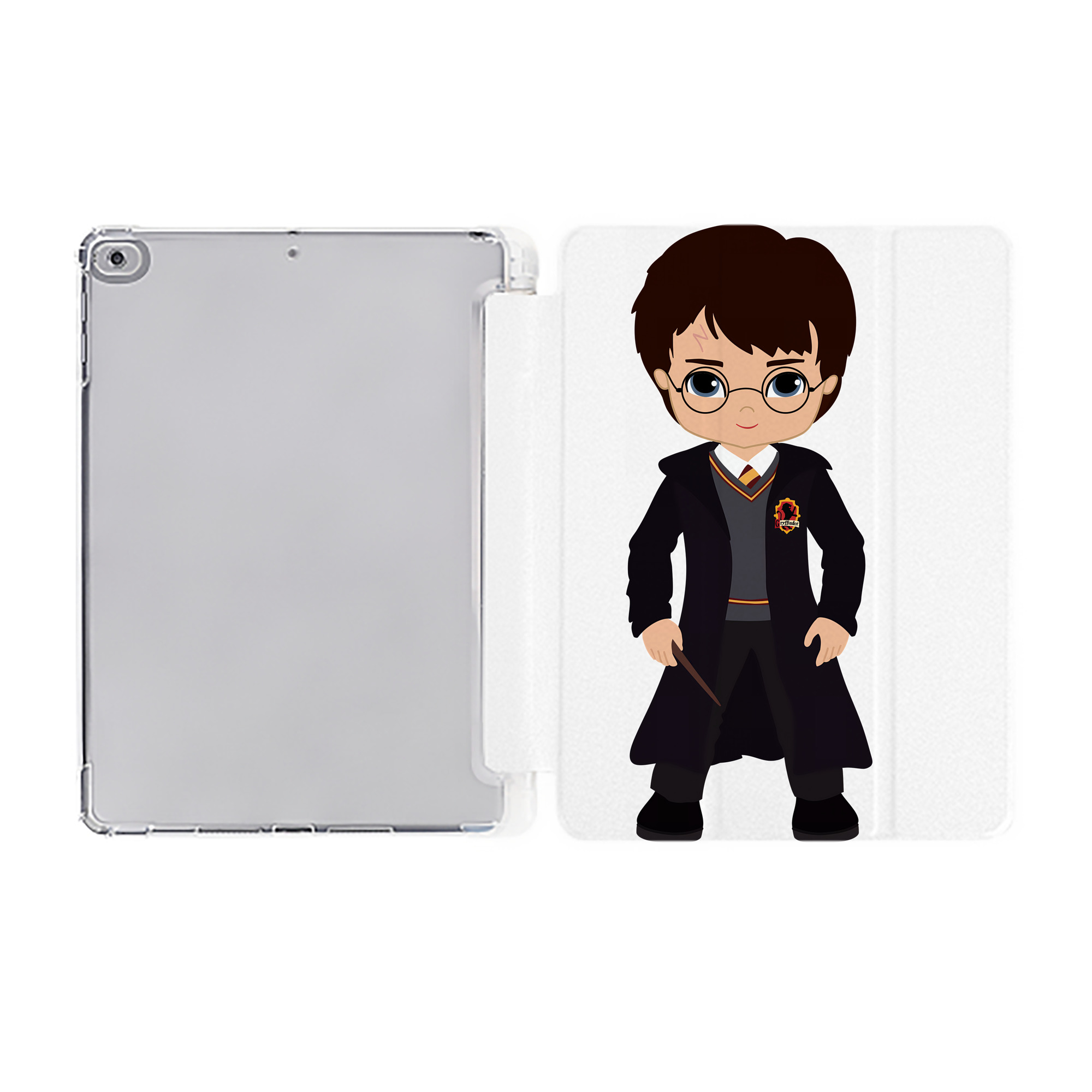 （画像用） Harry Potter ハリー・ポッターシリーズ IPad ケース ペン収納付き 三つ折りスタンド PUレザー×シリコン 対応機種9.5/10.5/10.9インチ